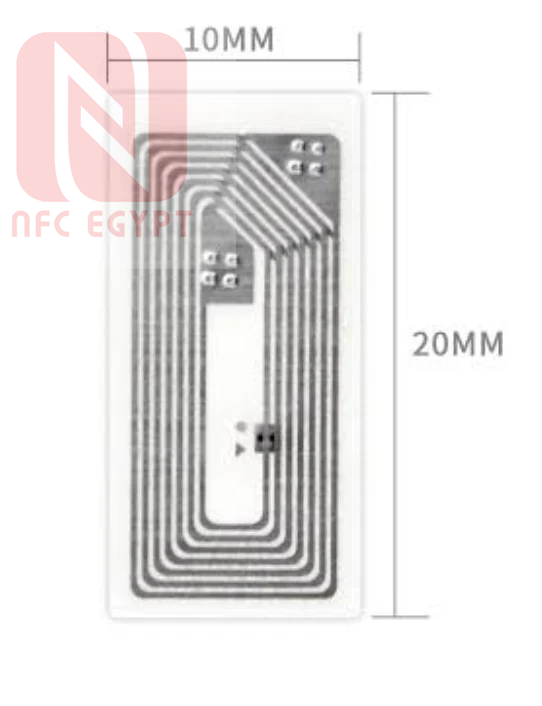 NFC Transparent Sticker Rectangular- 10mm X 20mm 1000 PCs