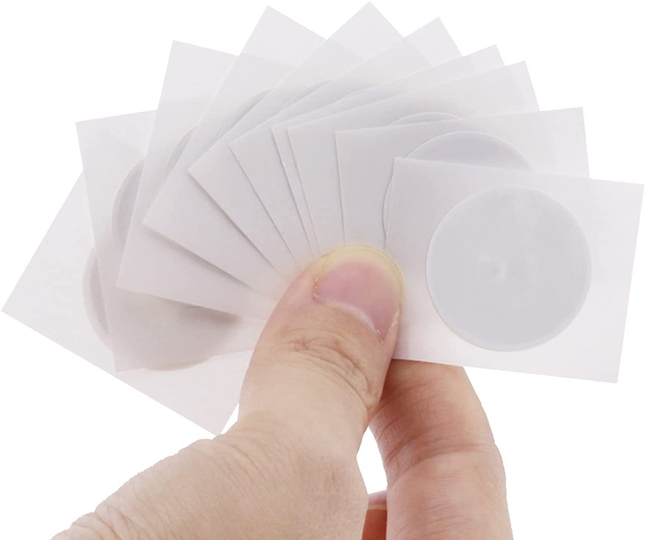NFC Sticker 25 mm Round Ultralight (f08 213) white stickers 1000 PCs