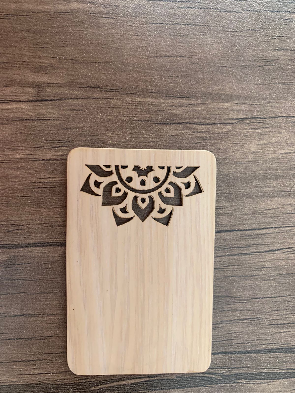 NFC Egypt NFC wood card (light bamboo) Arabisk islamic arts drawn 10 PCs