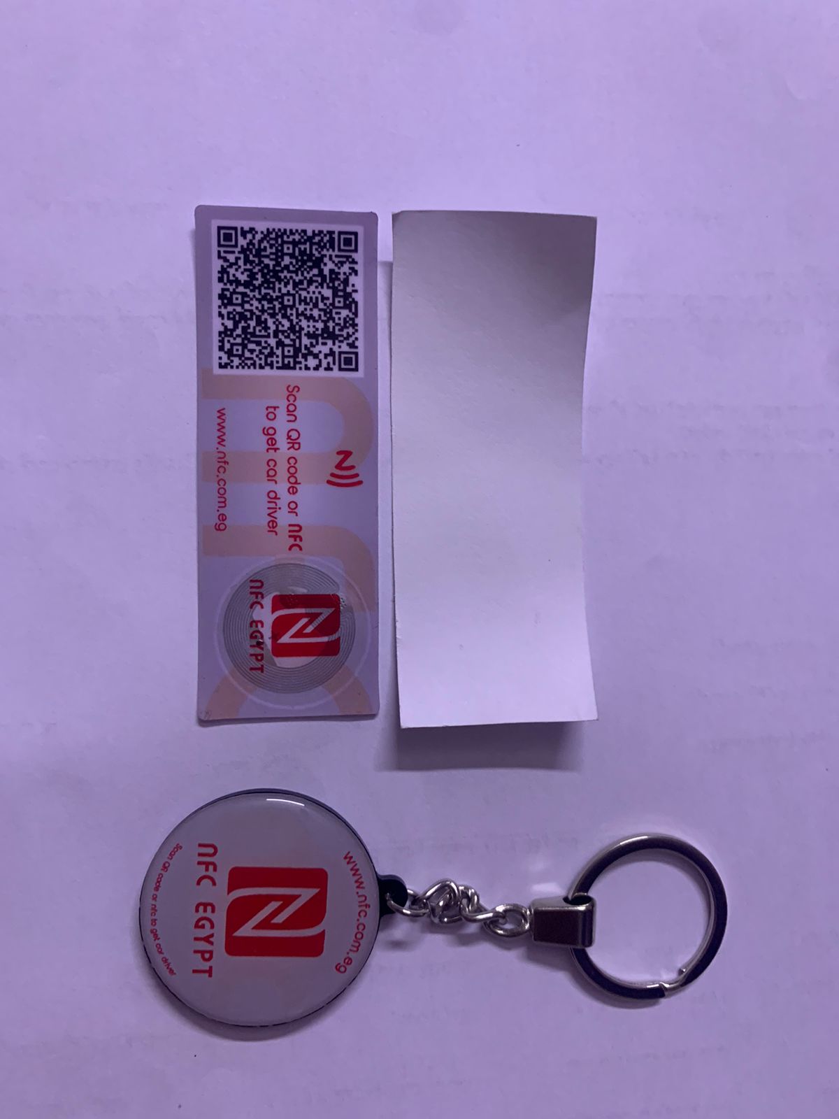 NFC Sticker & QR for cars and shops 10 PCs