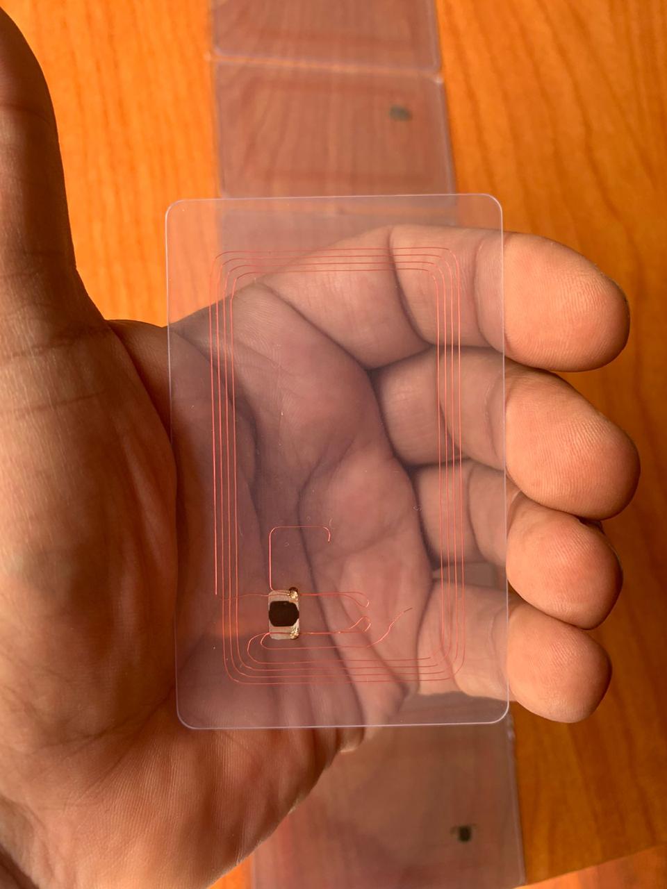 NFC Egypt Cards Ntag215 Cards Rewritable Transparent