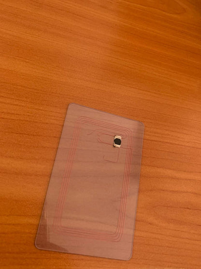 NFC Egypt Cards Ntag215 Cards Rewritable Transparent