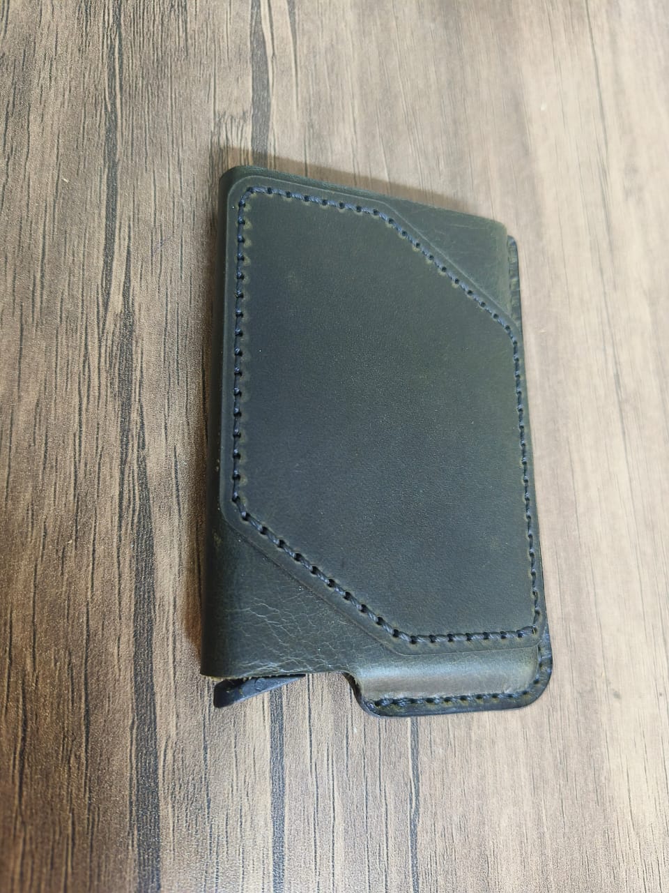 Card holder leather handmade + NFC embedded + Rfid blocker +  Proximity chip for access control and elevators