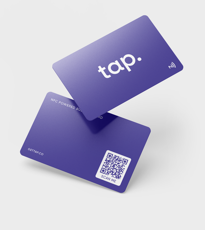 Tap NFC Business Card - Share Everything With A Tap - Purple