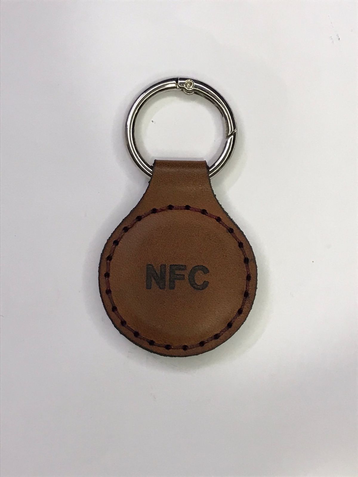 NFC Egypt Keychain - Share Everything Handmade Natural Leather (Brown)