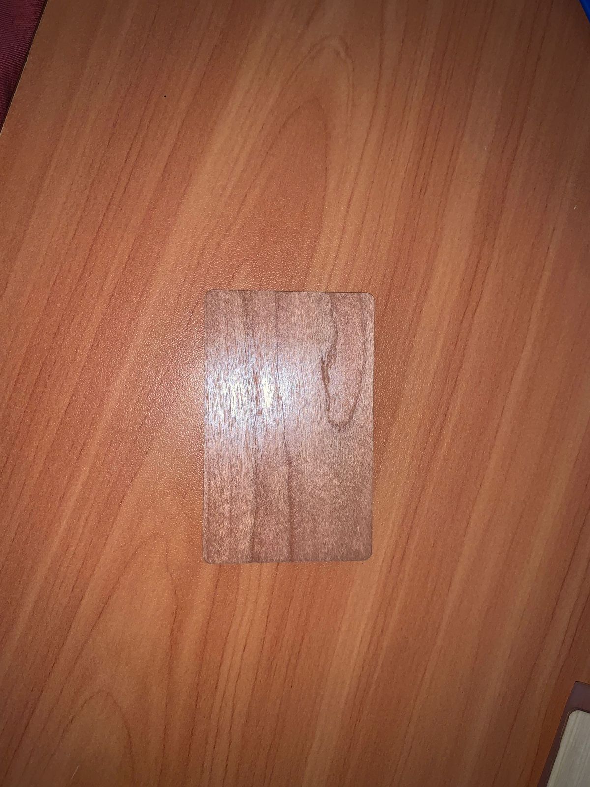NFC Egypt NFC wood card (Cherry) laser printed