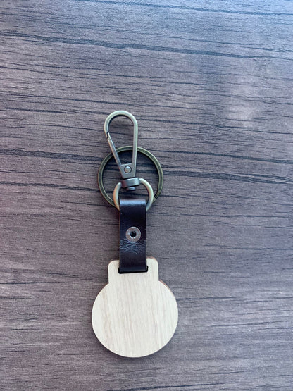 NFC Egypt Keychain - Share Everything Handmade wood (light Bamboo) Chip Model 13.56Mhz 10 PCs