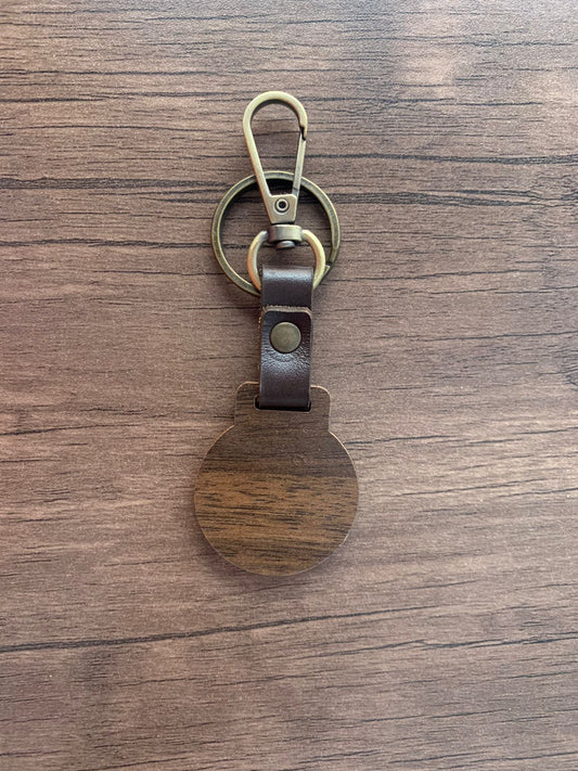 NFC Egypt Keychain - Share Everything Handmade wood (Darken Brown) Chip Model 13.56Mhz 10 PCs