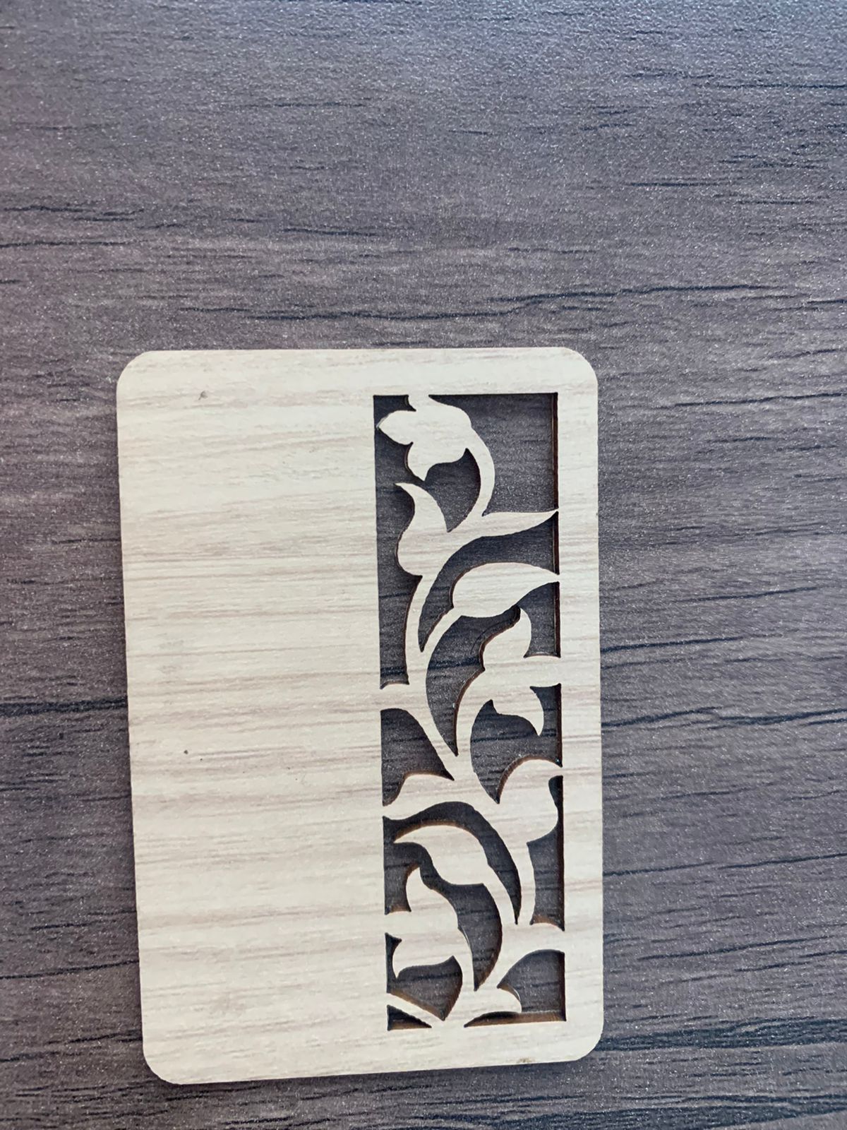 NFC Egypt NFC wood card (light bamboo) Arabisk rose drawn 10 PCs