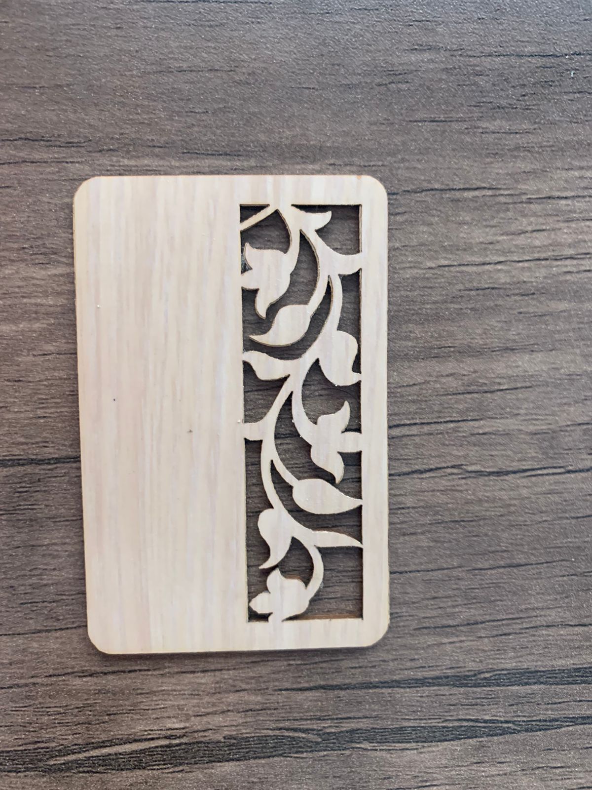 NFC Egypt NFC wood card (light bamboo) Arabisk rose drawn 10 PCs