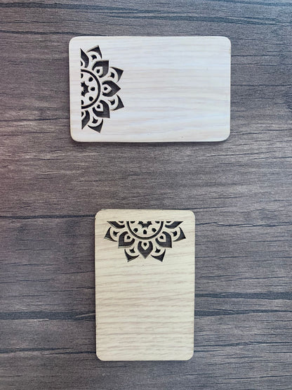 NFC Egypt NFC wood card (light bamboo) Arabisk islamic arts drawn 10 PCs