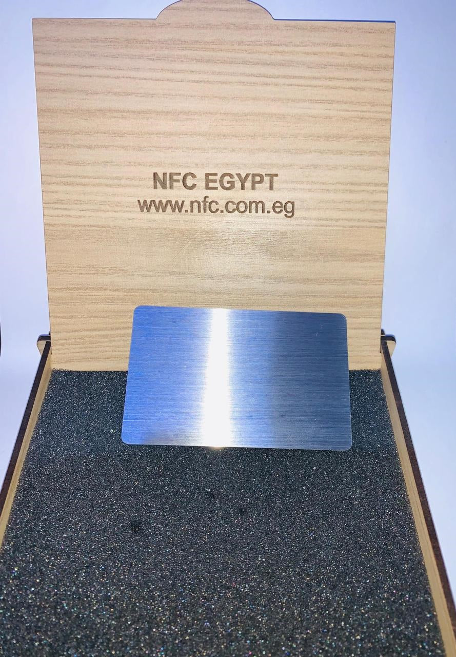 NFC Egypt Metal Card without slot model 215 original chip 2 sides metal (Silver)