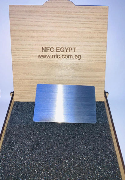 NFC Egypt Metal Card without slot model 215 original chip 2 sides metal (Silver)