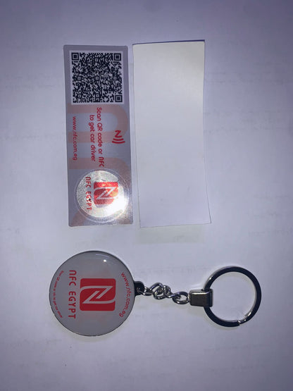NFC Sticker & QR for cars and shops 10 PCs