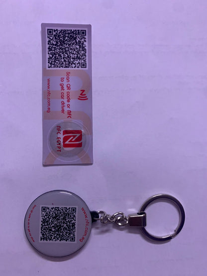 NFC Sticker & QR for cars and shops 10 PCs